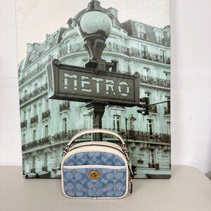 Coach C4688 Lunchbox Top Handle In Signature Chambray With Quilting